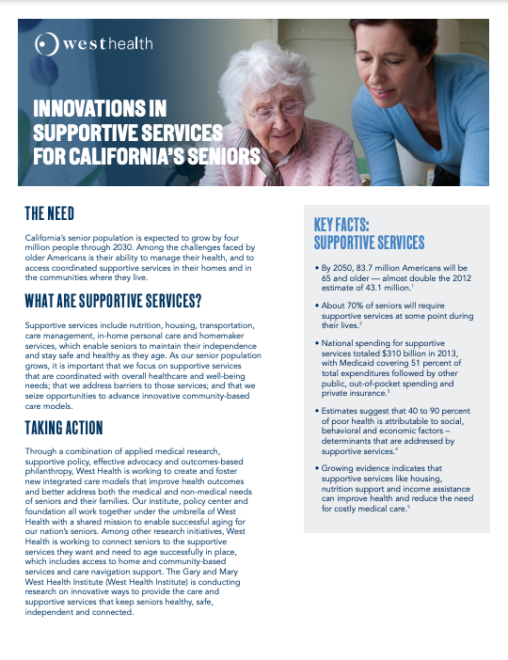 Innovations in Supportive Services for California’s Seniors